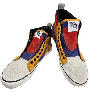 Vans Sk8-Hi Reissue Cap Multicolor Suede Sneakers Mens 7 Womens 8.5